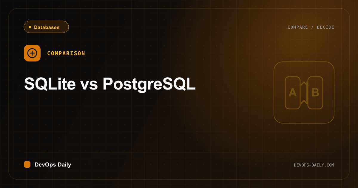 SQLite vs PostgreSQL comparison