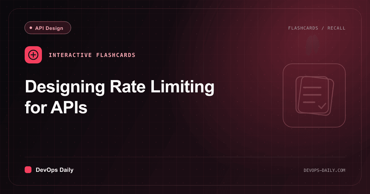 Designing Rate Limiting for APIs