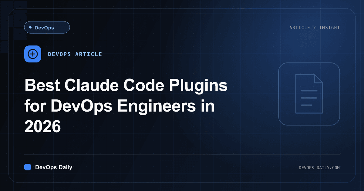 Best Claude Code Plugins for DevOps Engineers in 2026