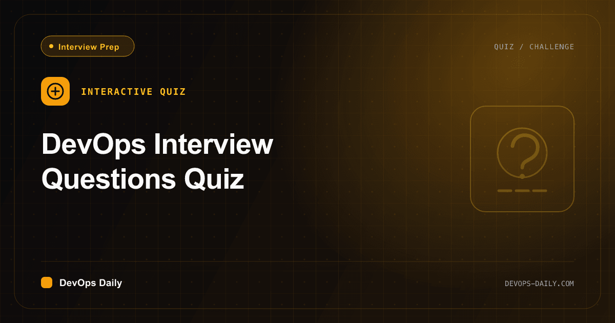 DevOps interview quiz